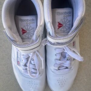 Reebok Classic White High-Top Sneakers